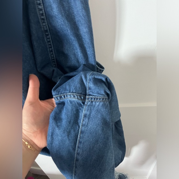 Gap  Destructed Denim Overalls - Picture 10 of 13